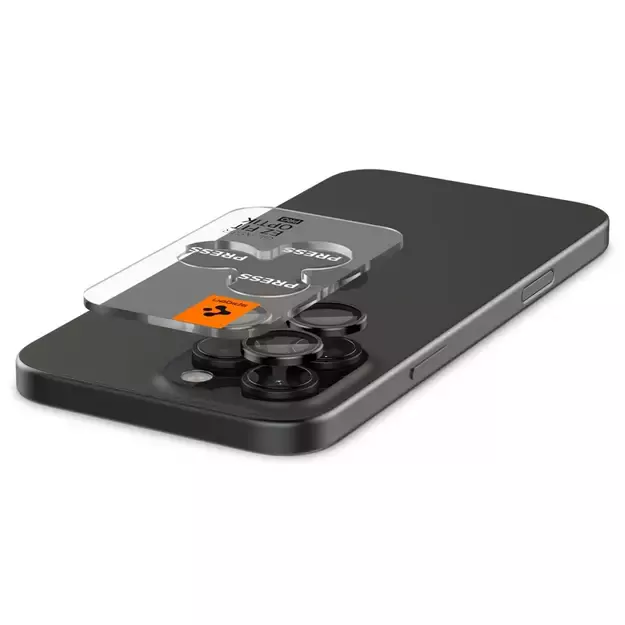Spigen Glas.tR EZ Fit Optik Camera Protector for iPhone 14 Pro / Pro Max / 15 Pro / Pro Max / 16 Pro / Pro Max - Black 2 pcs. 1