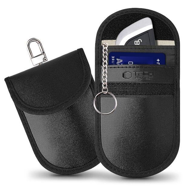 Tech-Protect KLR100 RFID Blocking Car Key Case - Black