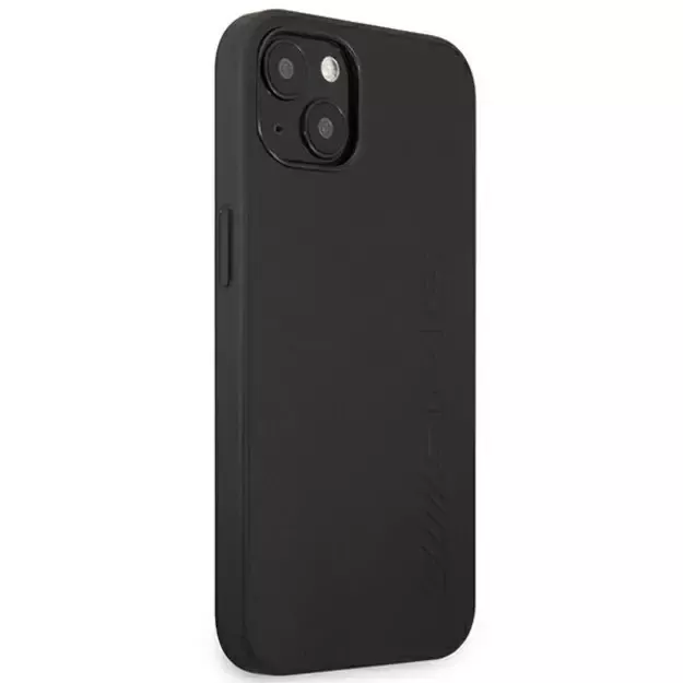 AMG AMHCP14SDOLBK iPhone 14 6.1 &quot black / black hardcase Leather Hot Stamped 3