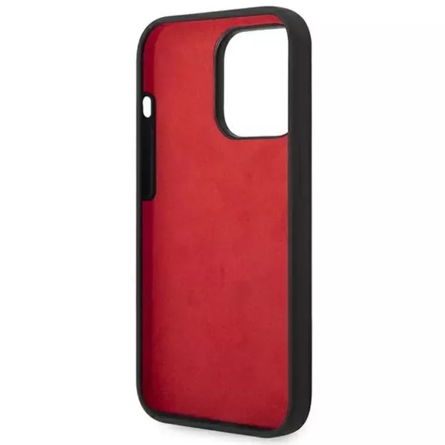 Ferrari FEHCP14LSIBBK iPhone 14 Pro 6.1&quot  black/black hardcase Silicone Metal Logo 4
