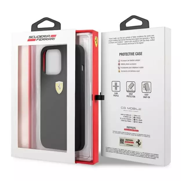 Ferrari FESSIHCP13XBK iPhone 13 Pro Max 6.7&quot  black/black hardcase Silicone 7