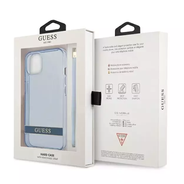 Guess GUHCP13MHTSGSB iPhone 13 6.1 &quot blue / blue hardcase Translucent Stap 7