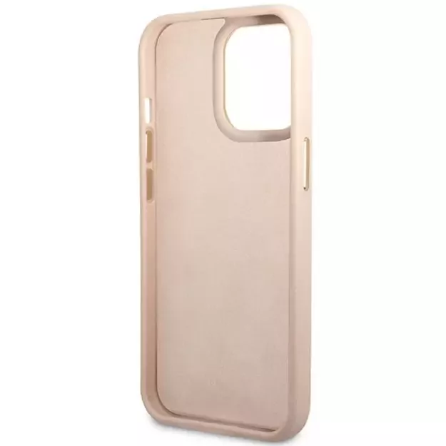 Guess 4G Vintage Gold Logo case for iPhone 14 Pro - pink 13