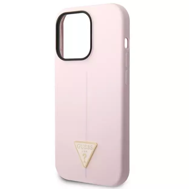 Guess Silicone Triangle iPhone 14 Pro 6.1&quot  Case - Purple 5
