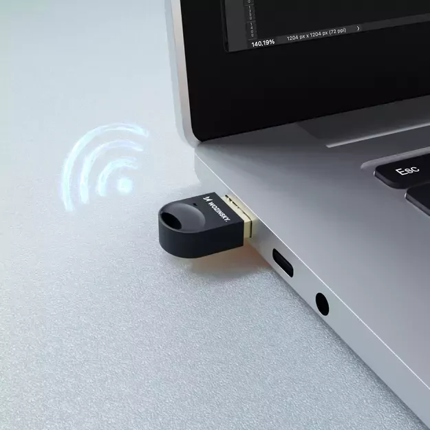 Mini Bluetooth 5.4 Adapter Wozinsky WUSB54YS USB-A Receiver Transmitter for Computer - Black 3