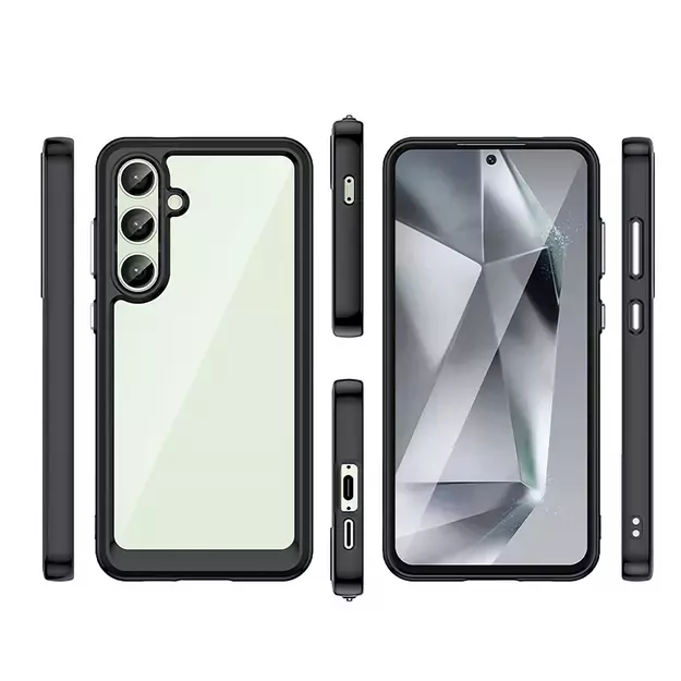Outer Space Case with Gel Frame for Samsung Galaxy S24 FE - Black 12