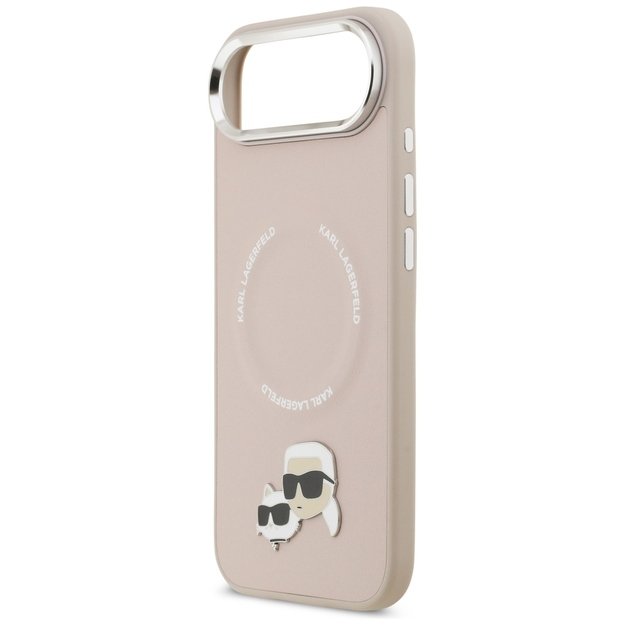 Karl Lagerfeld Karl &amp  Choupette Pins MagSafe Case for iPhone Air Pink 5