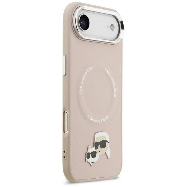 Karl Lagerfeld Karl &amp  Choupette Pins MagSafe Case for iPhone Air Pink 3