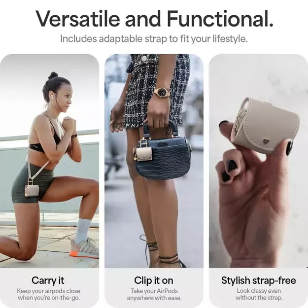 Spigen Cyrill Mini Bag for AirPods 4 - Beige 15