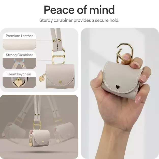 Spigen Cyrill Mini Bag for AirPods 4 - Beige 16