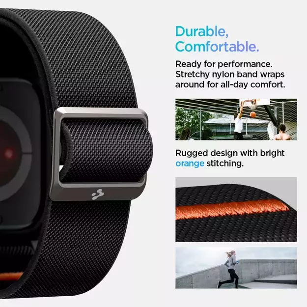Spigen Lite Fit &quot PRO&quot  Strap for Apple Watch 10 46mm - Black 10
