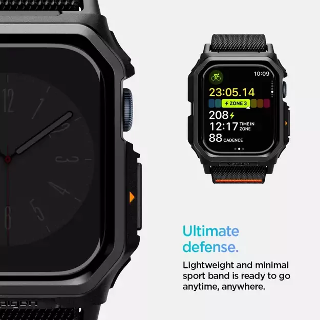 Spigen Lite Fit &quot PRO&quot  Strap for Apple Watch 10 46mm - Black 9