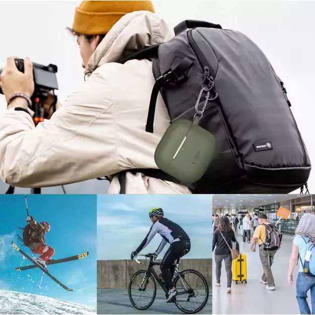 Tech-Protect Silicone Hook Case for AirPods 4 - Black 8