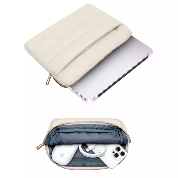 Tech-Protect Puffy 13-14 Laptop Bag - Beige 4