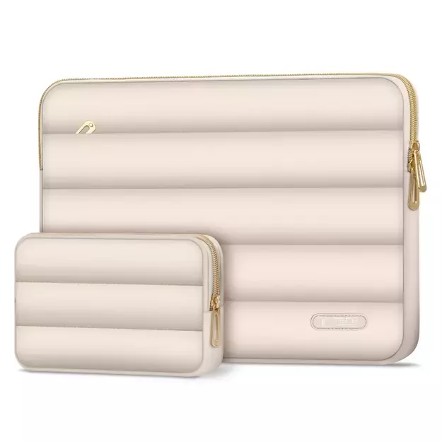 Tech-Protect Puffy 13-14 Laptop Bag - Beige 1