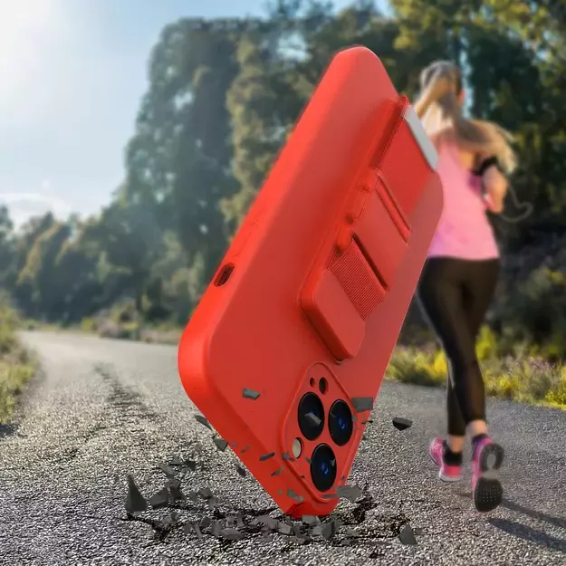 Rope case gel case with a lanyard chain bag lanyard Samsung Galaxy A32 5G red 8