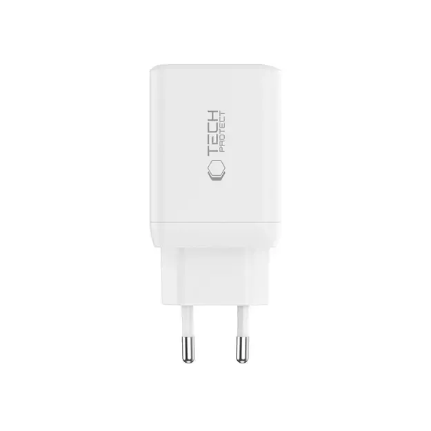 Tech-Protect NC45W-GAN 2-PORT PD45W Charger + TYPE-C CABLE - white 4