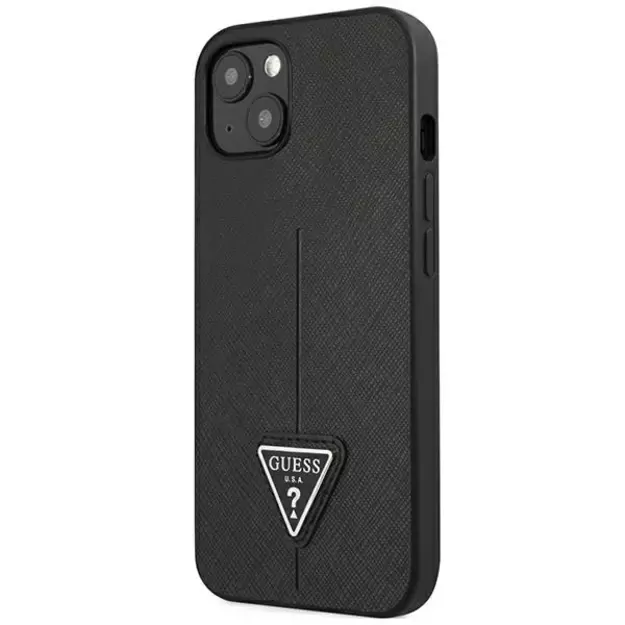 Guess GUHCP14MPSATLK iPhone 14 Plus 6,7 &quot black / black hardcase SaffianoTriangle Logo 8