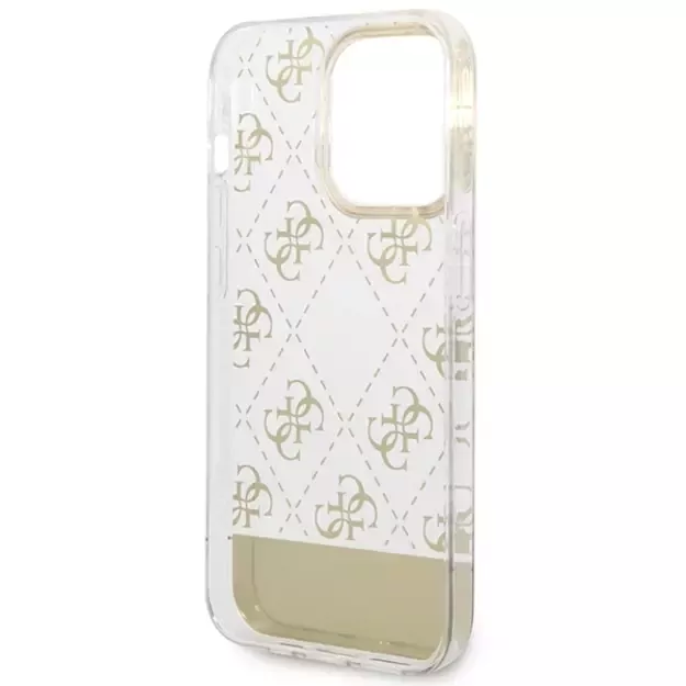 Guess GUHCP14XHG4MHG iPhone 14 Pro Max 6.7 &quot gold / gold hardcase 4G Pattern Script 6