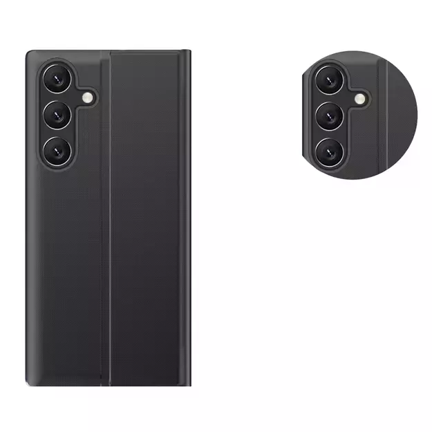 New Sleep Case Flip Cover with Stand Function for Samsung Galaxy A26 - Black 2