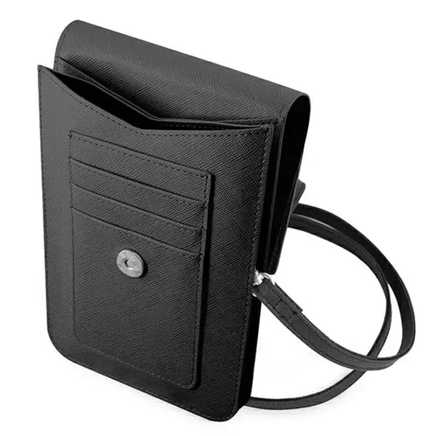 Guess Handbag GUWBSATMBK black / black Saffiano Triangle 7
