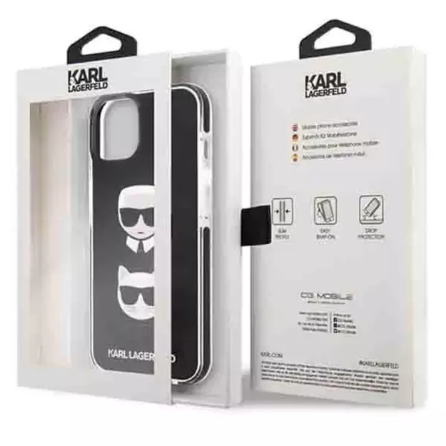 Karl Lagerfeld KLHCP13MTPE2TK iPhone 13 6,1  hardcase czarny/black Karl&Choupette Head 6