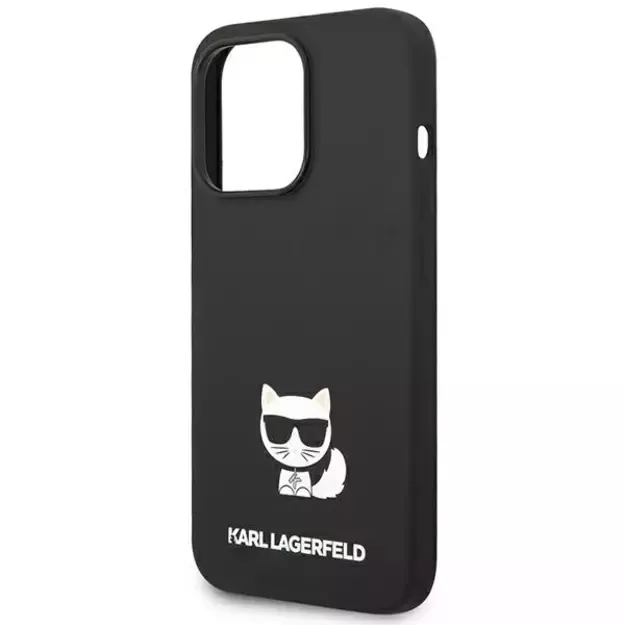 Karl Lagerfeld KLHCP14LSLCTBK iPhone 14 Pro 6.1 &quot hardcase black / black Silicone Choupette Body 5