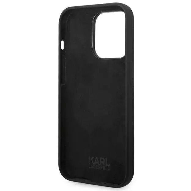 Karl Lagerfeld KLHCP14LSLCTBK iPhone 14 Pro 6.1 &quot hardcase black / black Silicone Choupette Body 6