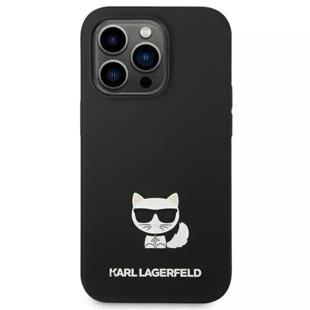 Karl Lagerfeld KLHCP14LSLCTBK iPhone 14 Pro 6.1 &quot hardcase black / black Silicone Choupette Body 2