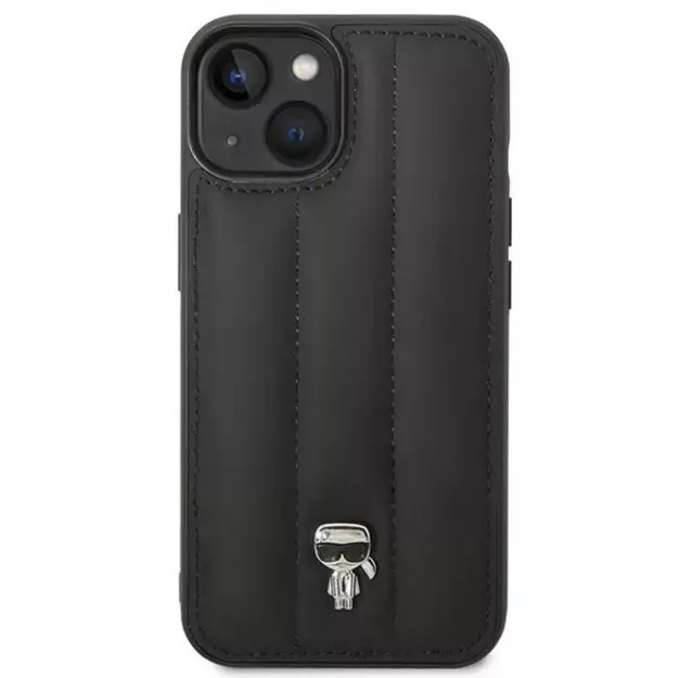 Karl Lagerfeld KLHCP14MPSQPK iPhone 14 Plus 6,7  hardcase czarny/black Puffy Ikonik Pin 2