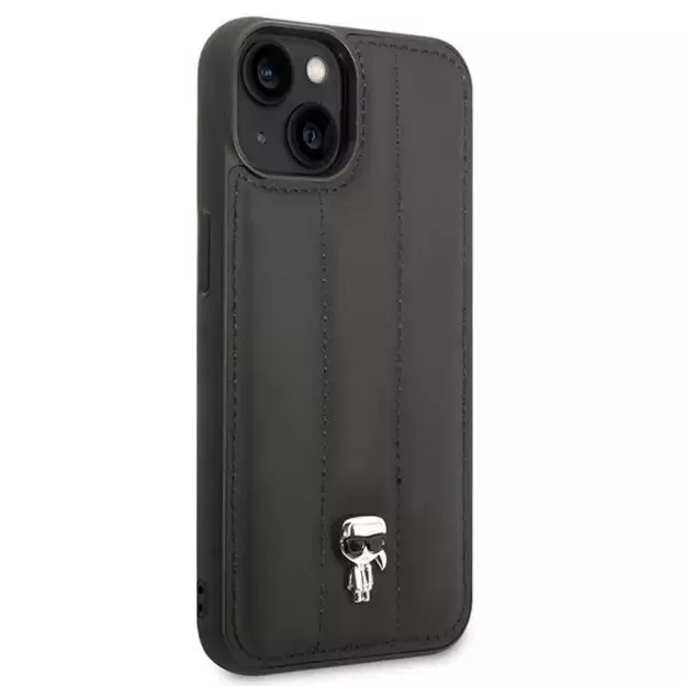 Karl Lagerfeld KLHCP14MPSQPK iPhone 14 Plus 6,7  hardcase czarny/black Puffy Ikonik Pin 3