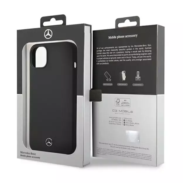 Mercedes Silicone Line MagSafe case for iPhone 14 - black 3