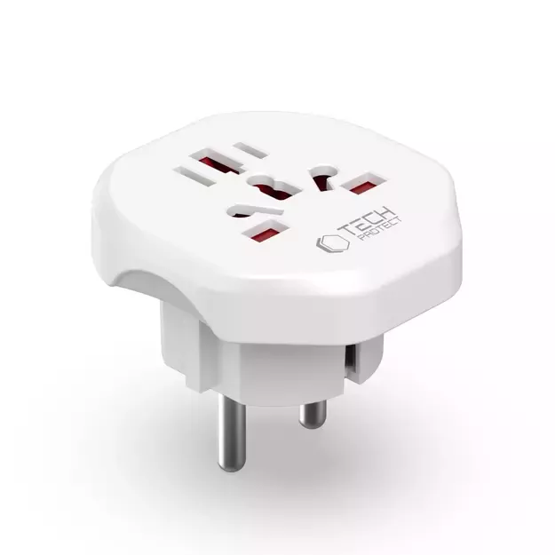 Tech-Protect Universal Travel Adapter to EU - white 7