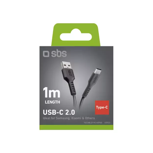 SBS TECABLETYC1KPOS USB-A - USB-C Cable 1m - Black 5