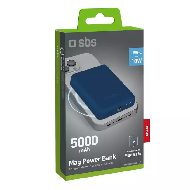 Powerbank SBS TEBB5000MAG1CB 5000 mAh compatible with MagSafe - blue 10