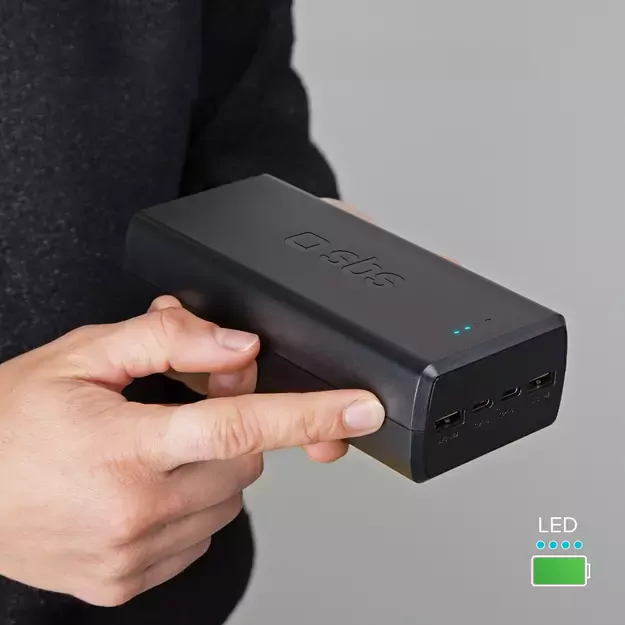 Powerbank SBS TTBB30000PD20K 30000 mAh 2 x USB-C 2 x USB-A - black 4