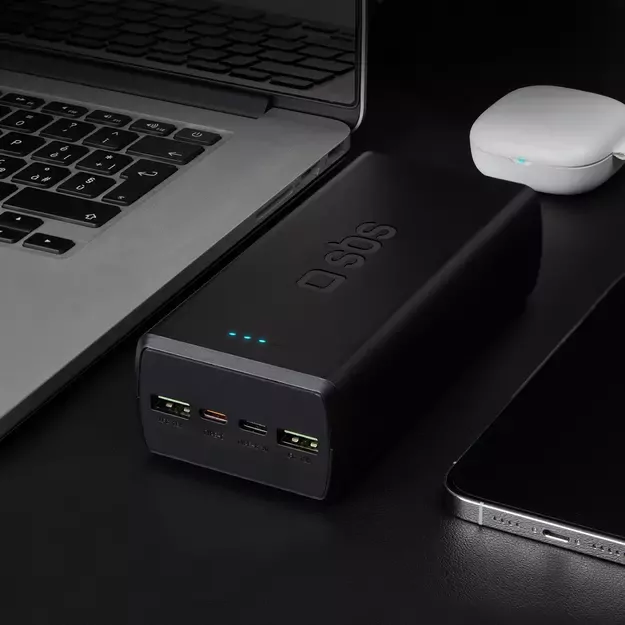 Powerbank SBS TTBB30000PD20K 30000 mAh 2 x USB-C 2 x USB-A - black 3