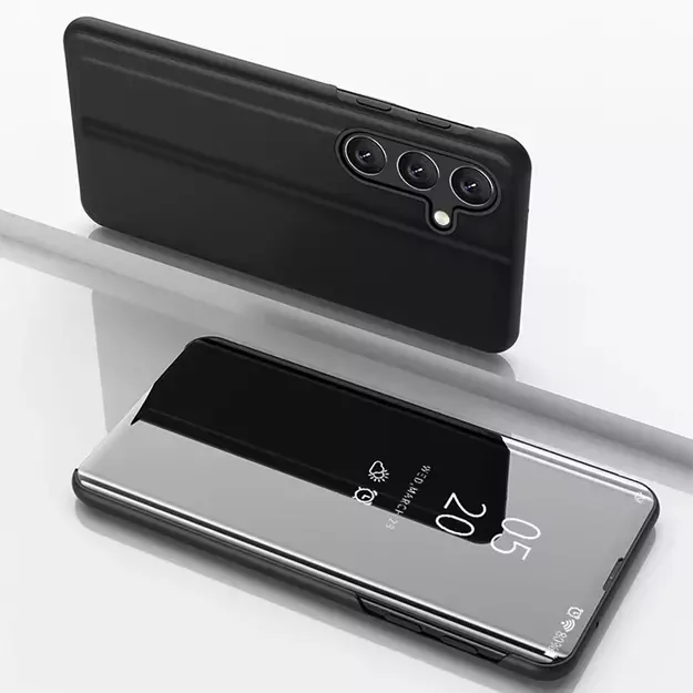 Clear View Case for Samsung Galaxy A36 Cover with Flip - Black