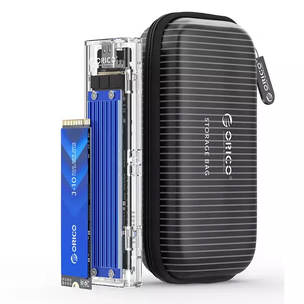 Orico TCM2-C3 M.2 NVME to USB-C 10Gb/s Disk Drive - Blue 3