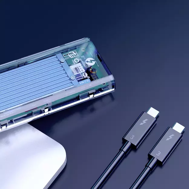 Orico TCM2-C3 M.2 NVME to USB-C 10Gb/s Disk Drive - Blue 7