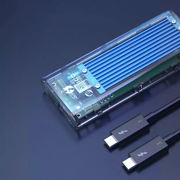 Orico TCM2-C3 M.2 NVME to USB-C 10Gb/s Disk Drive - Blue 8