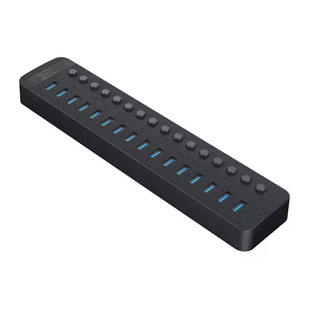 Orico CT2U3-16AB 16x USB-A 3.0 Hub with Switches - Black 1
