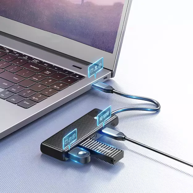 Orico PAPW4A-C3 USB-A Hub Docking Station 4x USB-A 3.0 - Black 6