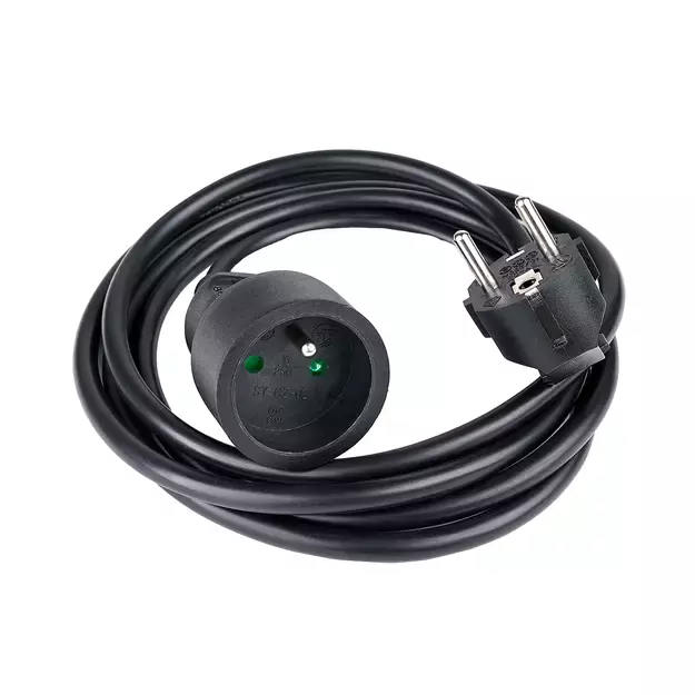 Hama Standard 2m Extension Cord - Black 1