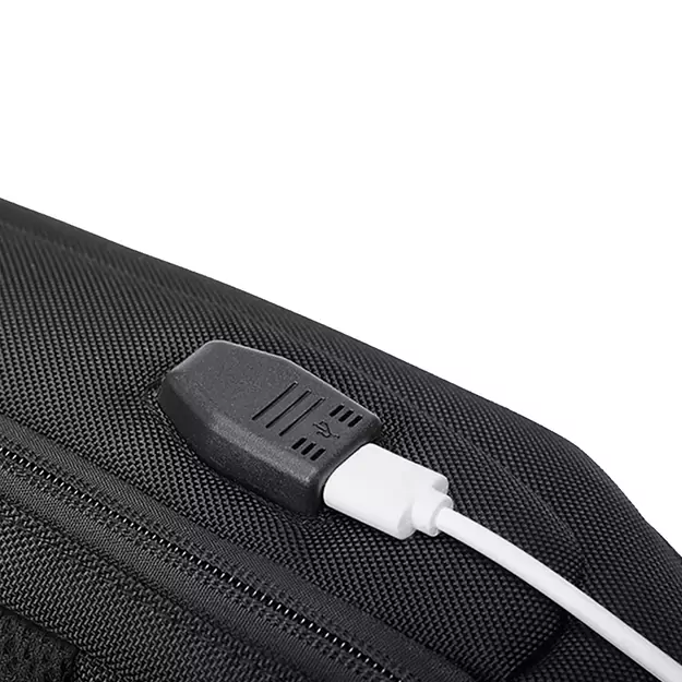 Wozinsky Premium Single Shoulder Anti-Theft City Backpack with Organizer and USB - Black 13