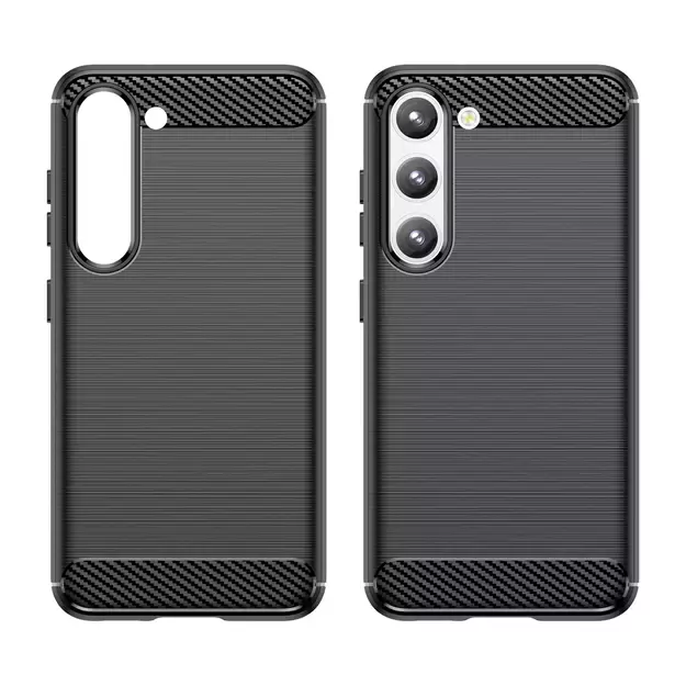 Carbon Case case for Samsung Galaxy S23+ flexible silicone carbon cover black 14