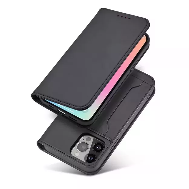 Magnet Card Case for Samsung Galaxy S23 flip cover wallet stand black 4