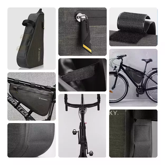 Wozinsky bicycle frame bag 3.5 l gray (WBB15BK) 1