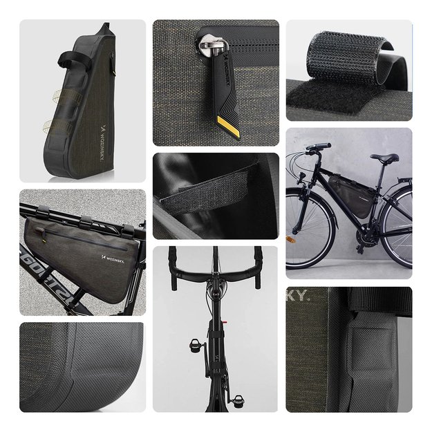 Wozinsky bicycle frame bag 3.5 l gray (WBB15BK) 10