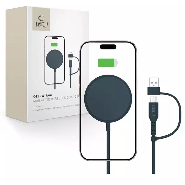 Tech-Protect QI15W-A44 Magnetic Wireless Charger with MagSafe - Blue